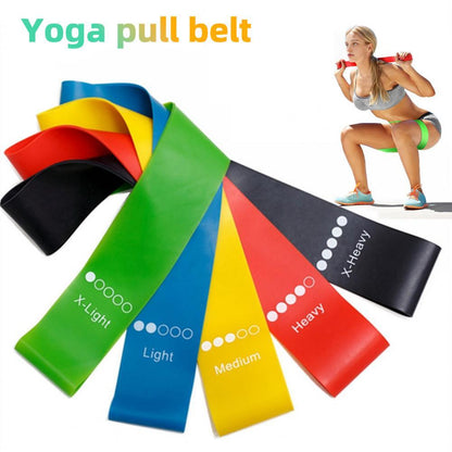 Yoga Resistance Bands – Elastic Workout Bands for Pilates, Training & Fitness (0.35mm–1.1mm)