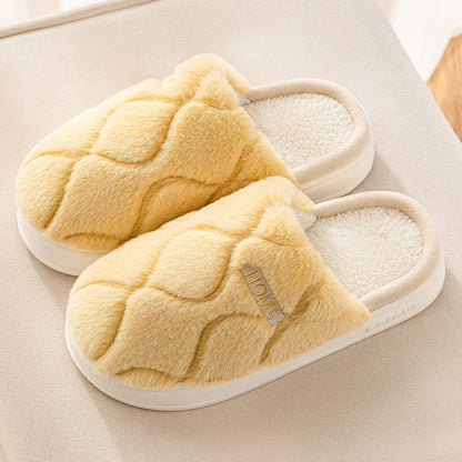 Winter Plush Slippers – Warm Indoor House Shoes for Women, Men & Couples