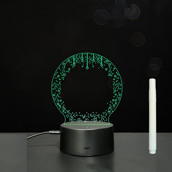 3D LED Acrylic Message Board – Glowing Handwriting Note Pad with Light-Up Display
