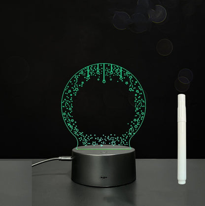 3D LED Acrylic Message Board – Glowing Handwriting Note Pad with Light-Up Display