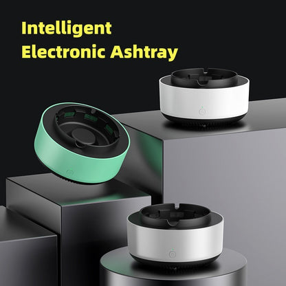 Portable Ashtray with Air Purifier – Automatic Anion Odor Remover for Home & Car Use