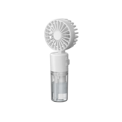 Portable Handheld Spray Fan – 4-Speed USB Rechargeable Mist Cooling Fan for Outdoor Summer Use