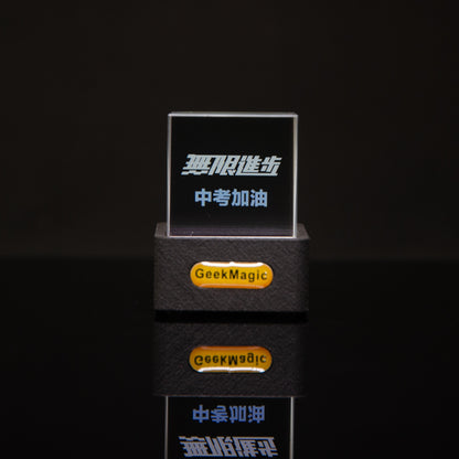 Mini Transparent WiFi Weather Clock – Trendy LED Display for Home & Desk Décor