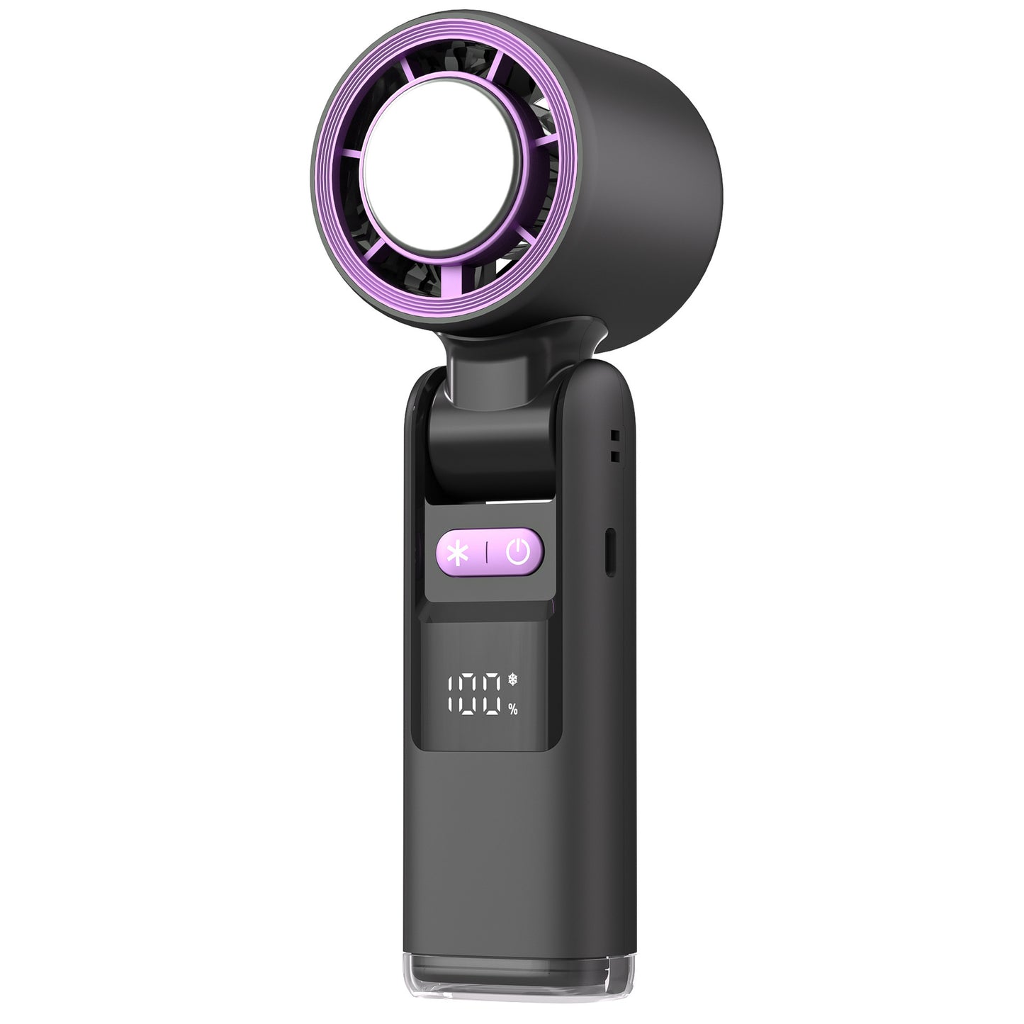 TurboChill Mini USB Fan – Super-Speed Cold Air Blower with Digital Display for Travel & Outdoor Use