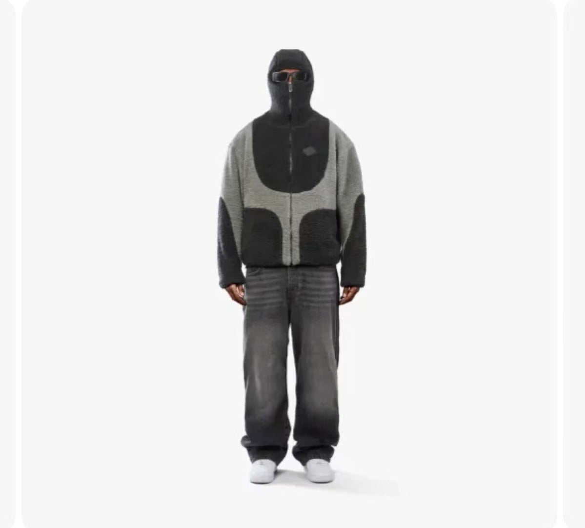 Men's Hooded Lamb Wool Zipper Coat – Casual Patchwork Fleece Sweatshirt Jacket