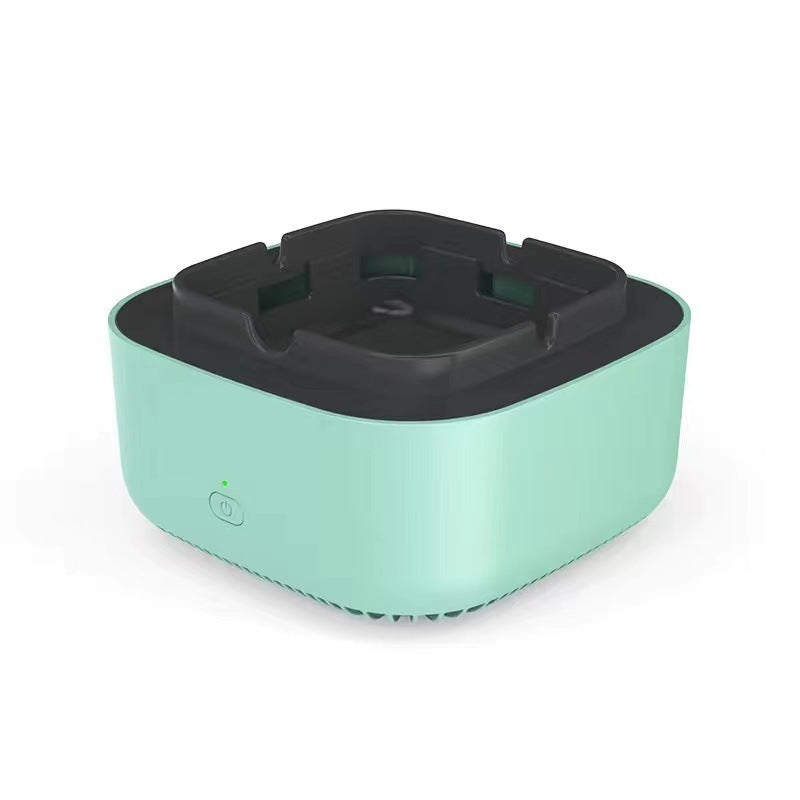Portable Ashtray with Air Purifier – Automatic Anion Odor Remover for Home & Car Use