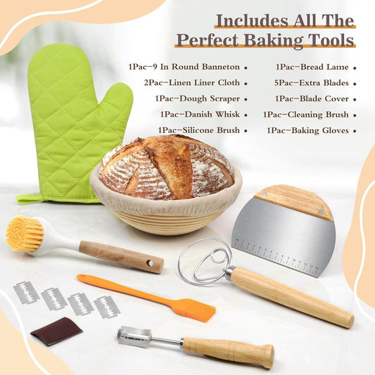 Bread Baking Tool Set – Complete DIY Supplies Kit for Home Bakers