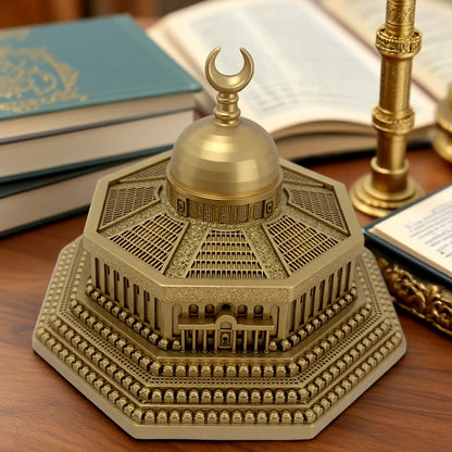 Gold-Plated Dome of the Rock Model - Islamic Home Decor