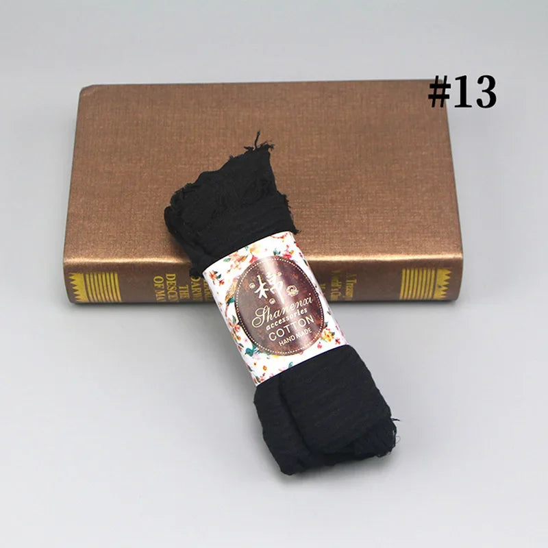 Bubble Cotton Crinkle Cloud Hijab – Solid Color Muslim Head Scarf & Shawl for Women | 40 Colors