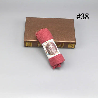 Bubble Cotton Crinkle Cloud Hijab – Solid Color Muslim Head Scarf & Shawl for Women | 40 Colors