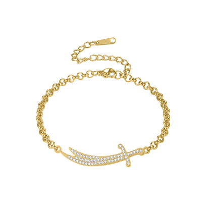 Imam Ali Sword Bracelet - Stainless Steel Chain
