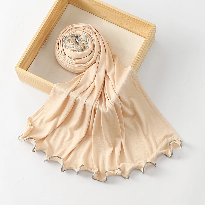 Modal Cotton Jersey Hijab - Stretch Scarf 170x55cm