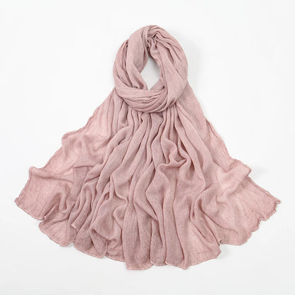 Rayon Cotton Hijab Scarf - Soft Shawl 180x80cm