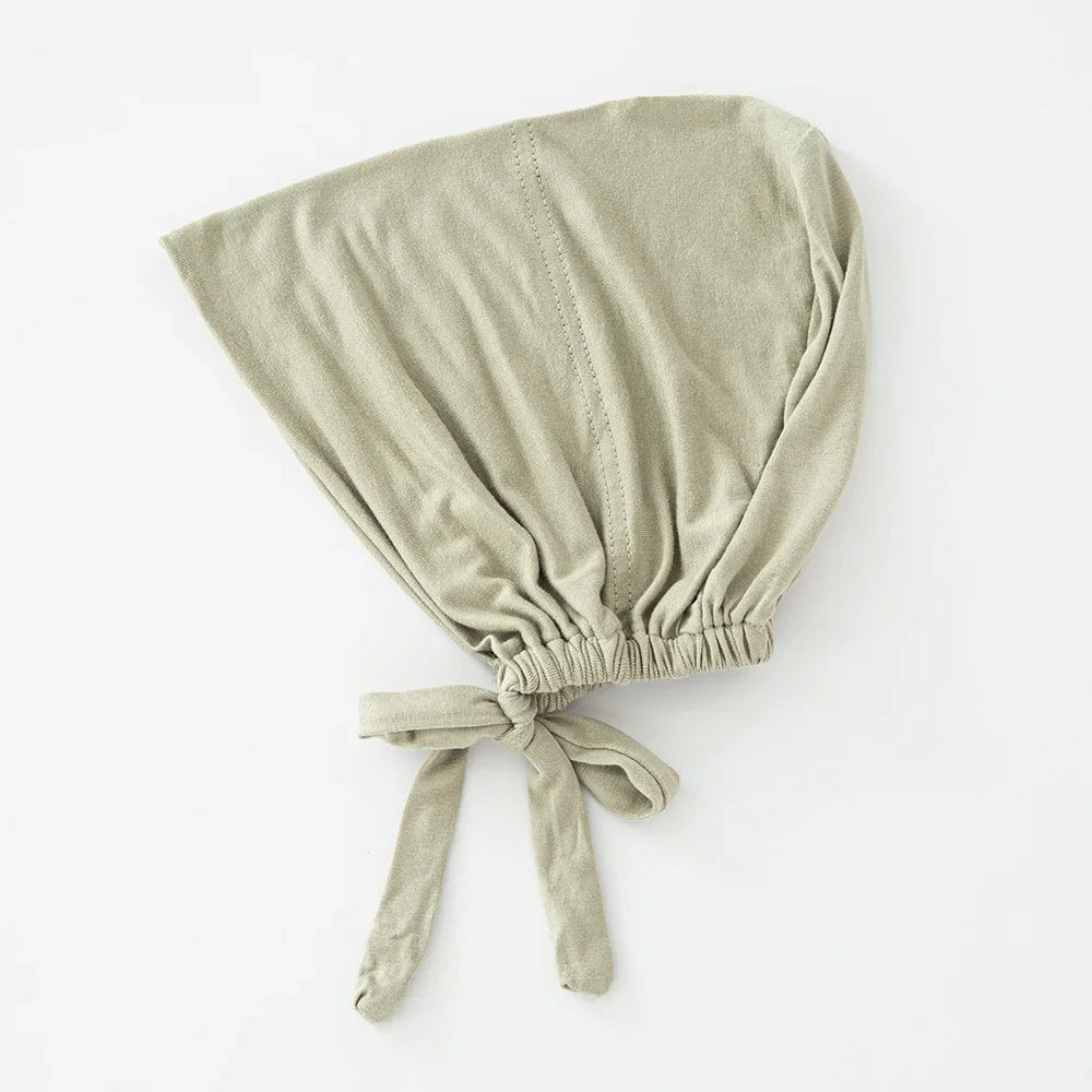 Women's Cotton Jersey Hijab Undercap - Tie Back Inner Cap with 82 Color Options