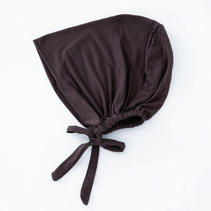 Women's Cotton Jersey Hijab Undercap - Tie Back Inner Cap with 82 Color Options