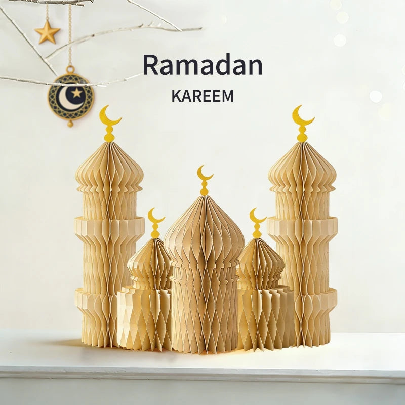 Ramadan Honeycomb Ornaments - DIY Paper Eid Decoration Set