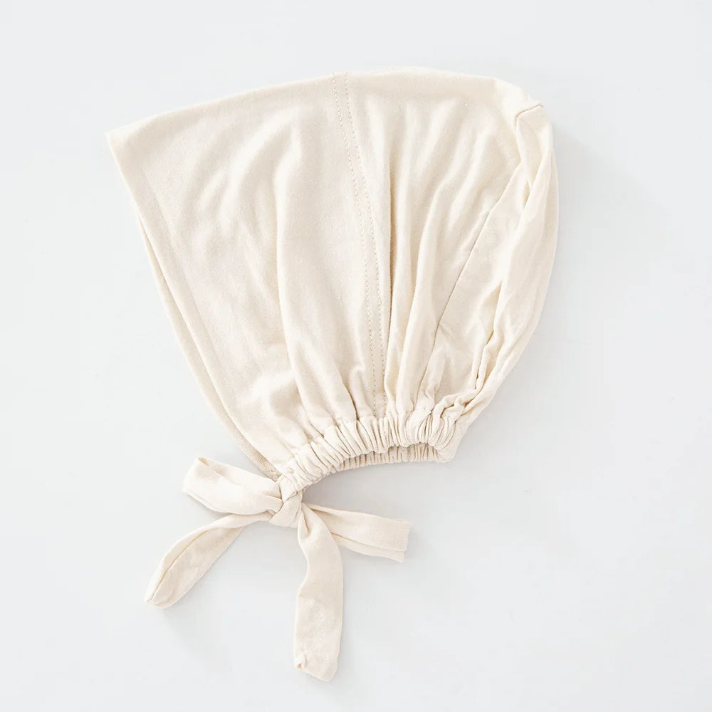 Women's Cotton Jersey Hijab Undercap - Tie Back Inner Cap with 82 Color Options