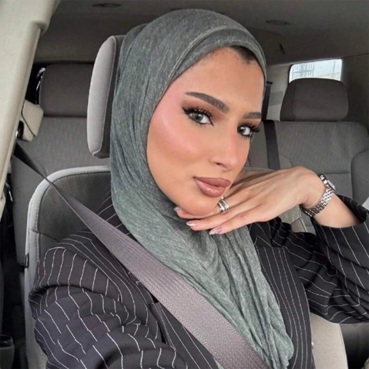 Rayon Cotton Hijab Scarf - Soft Shawl 180x80cm