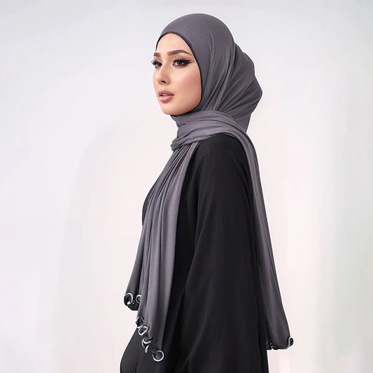 Modal Cotton Jersey Hijab - Stretch Scarf 170x55cm