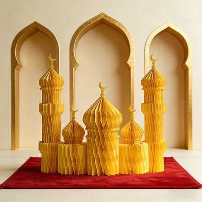 Ramadan Honeycomb Ornaments - DIY Paper Eid Decoration Set