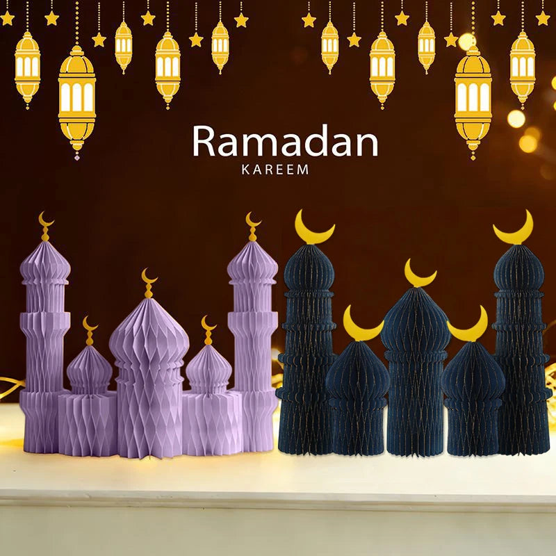 Ramadan Honeycomb Ornaments - DIY Paper Eid Decoration Set