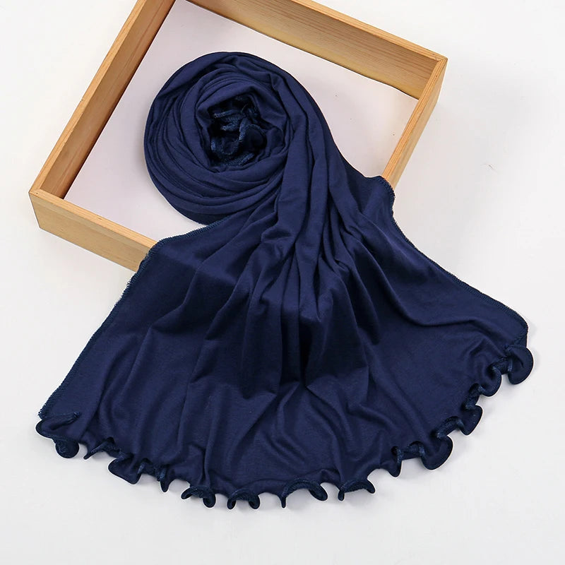 Modal Cotton Jersey Hijab - Stretch Scarf 170x55cm