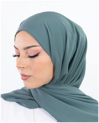 Instant Chiffon Hijab - Pin-Free Jersey Bonnet