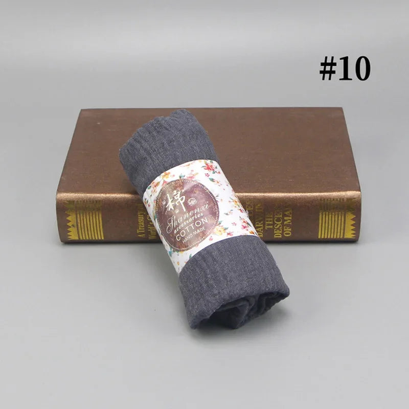 Bubble Cotton Crinkle Cloud Hijab – Solid Color Muslim Head Scarf & Shawl for Women | 40 Colors