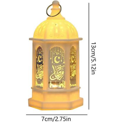 Eid Mubarak LED Lantern - Ramadan Decorative Night Light