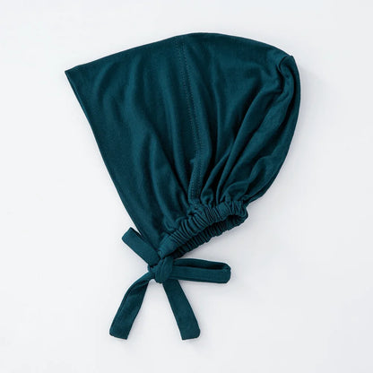Women's Cotton Jersey Hijab Undercap - Tie Back Inner Cap with 82 Color Options