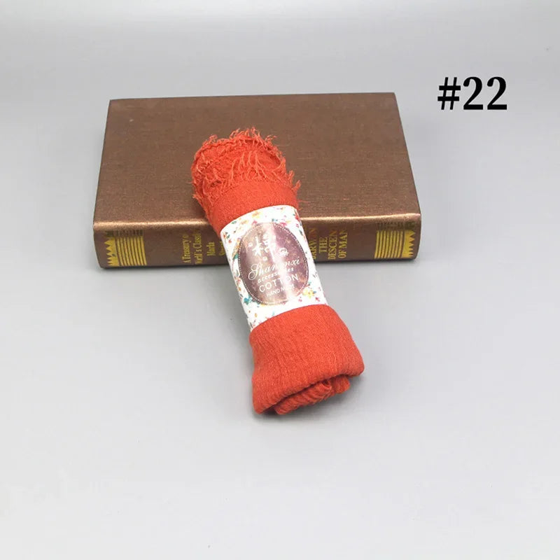 Bubble Cotton Crinkle Cloud Hijab – Solid Color Muslim Head Scarf & Shawl for Women | 40 Colors