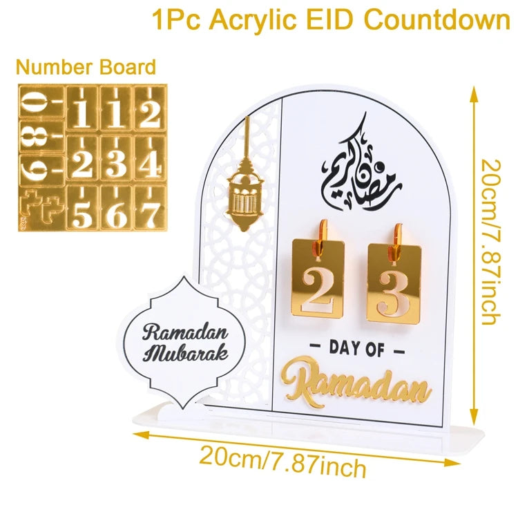 Ramadan Countdown Calendar - Ramadan Acrylic Ornament
