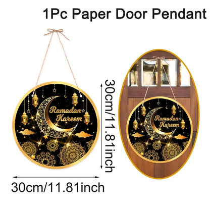 Eid Mubarak Door Hanging - Ramadan Decoration Flag