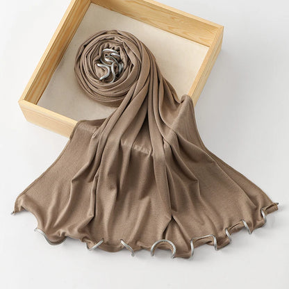 Modal Cotton Jersey Hijab - Stretch Scarf 170x55cm