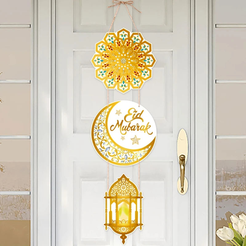 Eid Mubarak Door Hanging - Ramadan Decoration Flag
