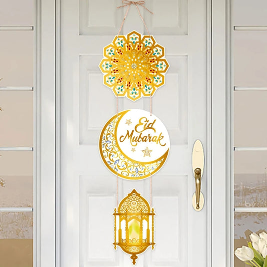 Eid Mubarak Door Hanging - Ramadan Decoration Flag