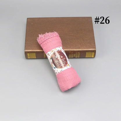 Bubble Cotton Crinkle Cloud Hijab – Solid Color Muslim Head Scarf & Shawl for Women | 40 Colors