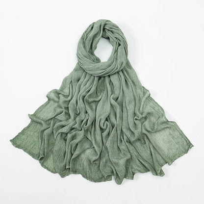 Rayon Cotton Hijab Scarf - Soft Shawl 180x80cm