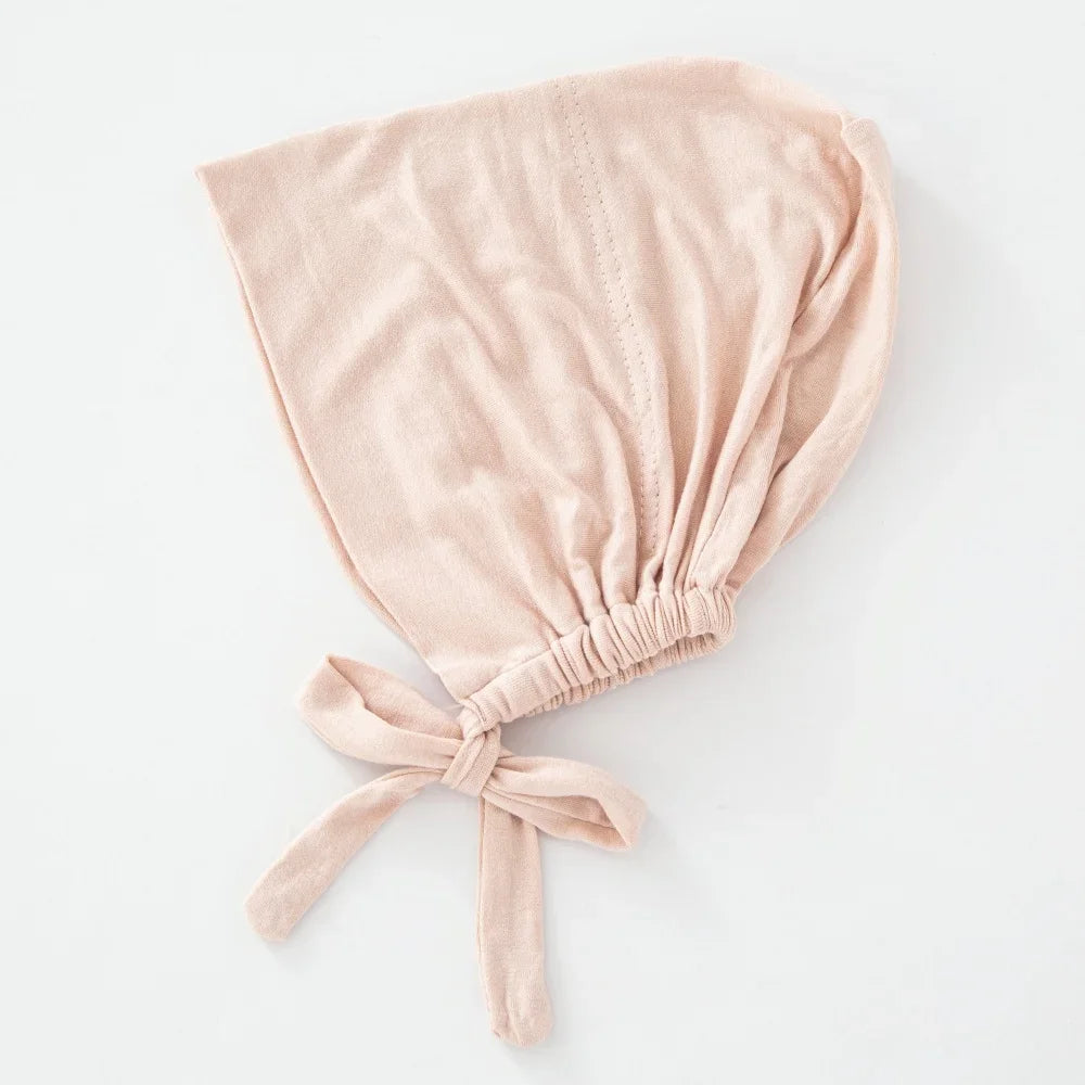 Women's Cotton Jersey Hijab Undercap - Tie Back Inner Cap with 82 Color Options