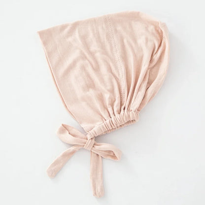 Women's Cotton Jersey Hijab Undercap - Tie Back Inner Cap with 82 Color Options