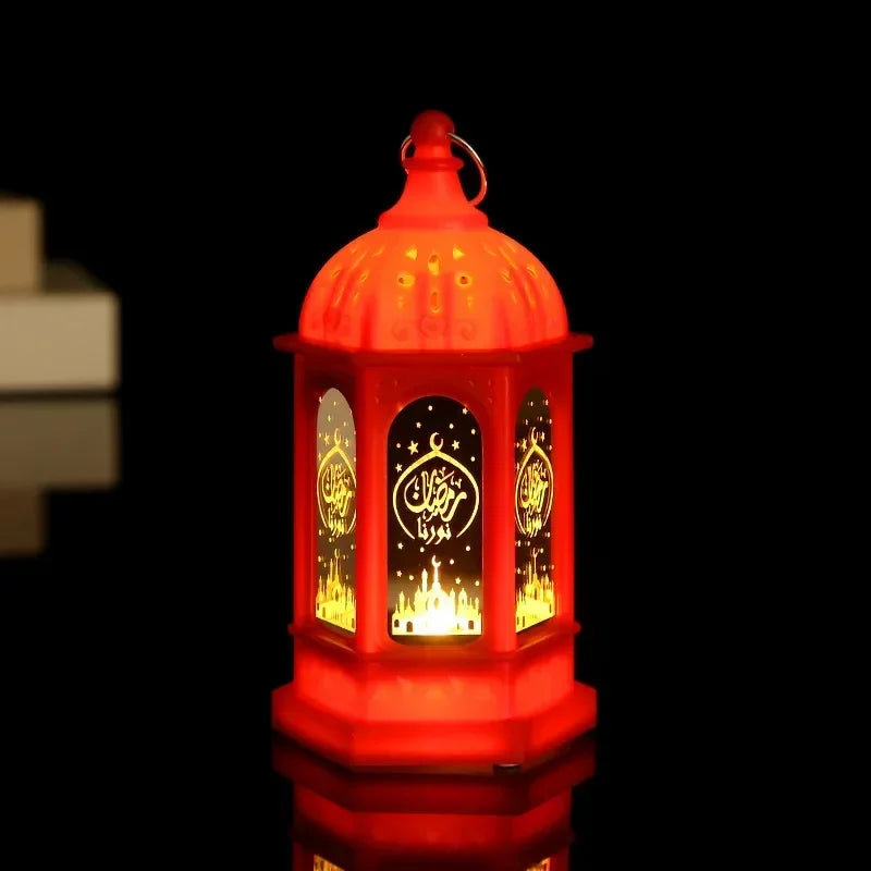 Eid Mubarak LED Lantern - Ramadan Decorative Night Light