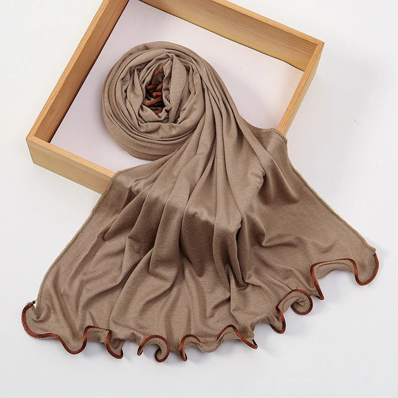 Modal Cotton Jersey Hijab - Stretch Scarf 170x55cm