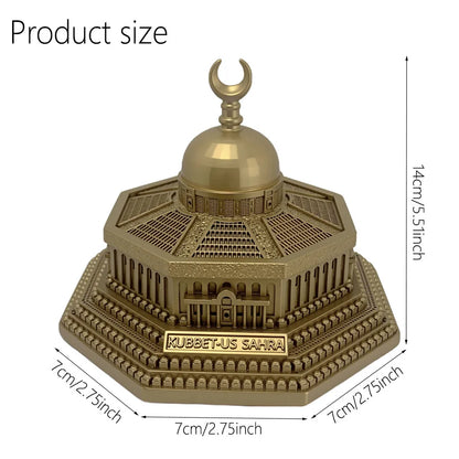 Gold-Plated Dome of the Rock Model - Islamic Home Decor