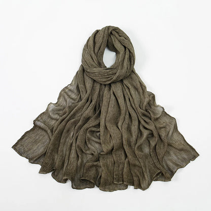 Rayon Cotton Hijab Scarf - Soft Shawl 180x80cm