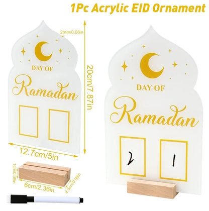 Ramadan Countdown Calendar - Ramadan Acrylic Ornament