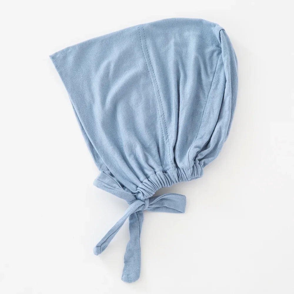 Women's Cotton Jersey Hijab Undercap - Tie Back Inner Cap with 82 Color Options