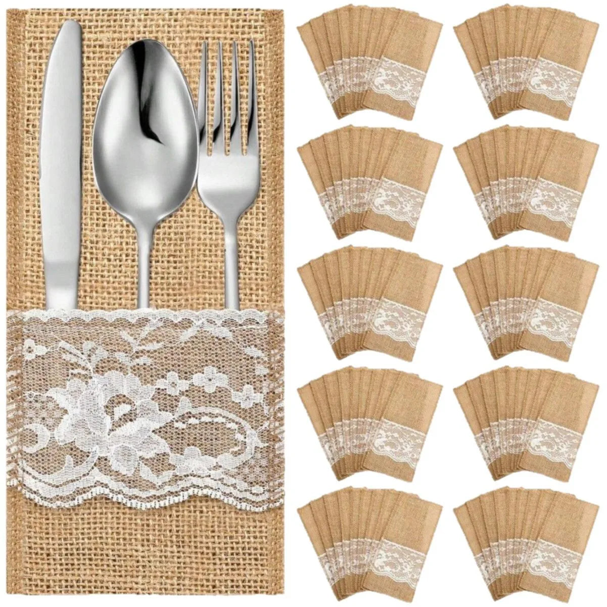 Bismillah Cutlery Holders - 10pcs Ramadan Table Decor