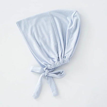 Women's Cotton Jersey Hijab Undercap - Tie Back Inner Cap with 82 Color Options