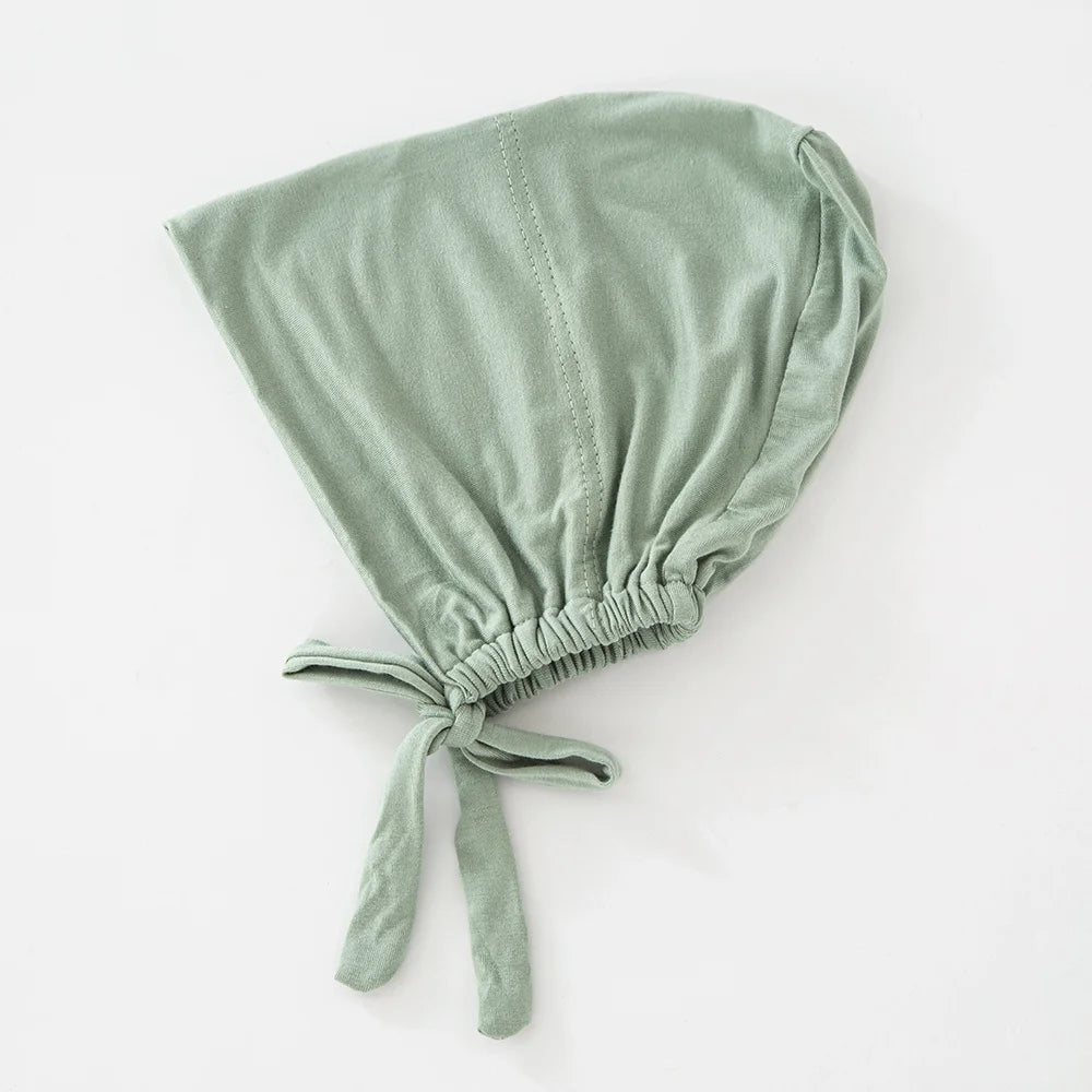 Women's Cotton Jersey Hijab Undercap - Tie Back Inner Cap with 82 Color Options