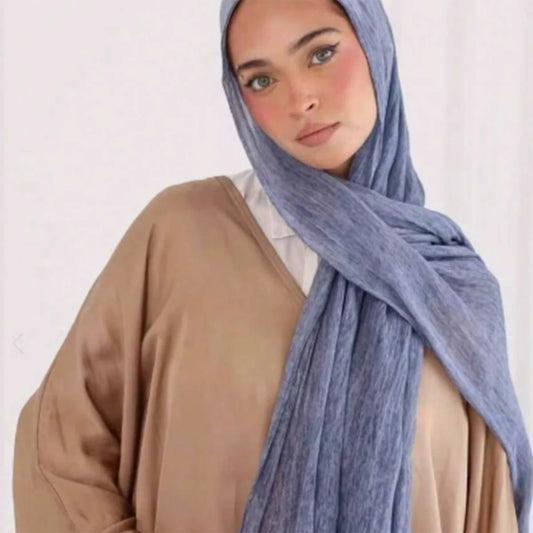 Rayon Cotton Hijab Scarf - Soft Shawl 180x80cm